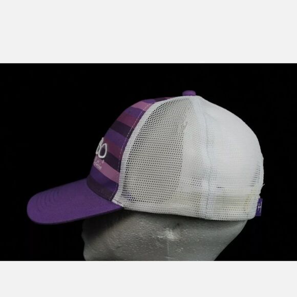 HEYBO Purple Stripes Hat/Cap Snap-Back Brand. - Picture 6 of 6